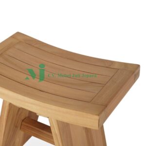 stool block teak wood