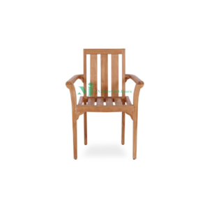 Stacking 3 Slat Arm Chair