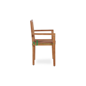 stacking 3 slat arm chair