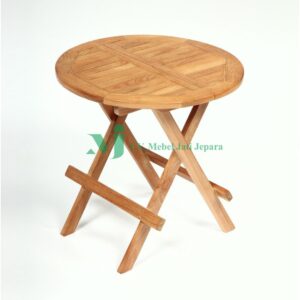 TEAK FOLDING SIDE TABLE