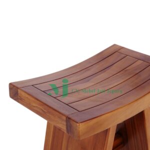 stool block teak wood