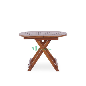 Oval picnic table