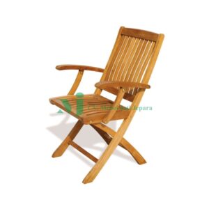 balinese folding arm chair