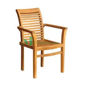 new stacking arm chair