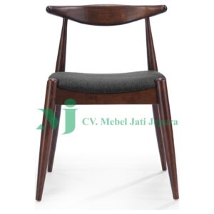 CARSTENSZ DINING CHAIR, CHARCOAL/WALNUT