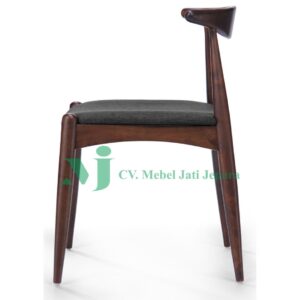 CARSTENSZ DINING CHAIR, CHARCOAL/WALNUT