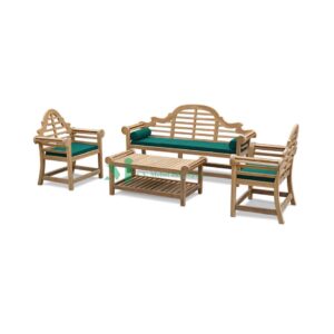 Teak Set Lutyens 4 Piece Outdoor