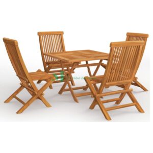 FOLDING CHAIR AND FOLDING PATIO TABLE SET GARDEN OUTDOOR