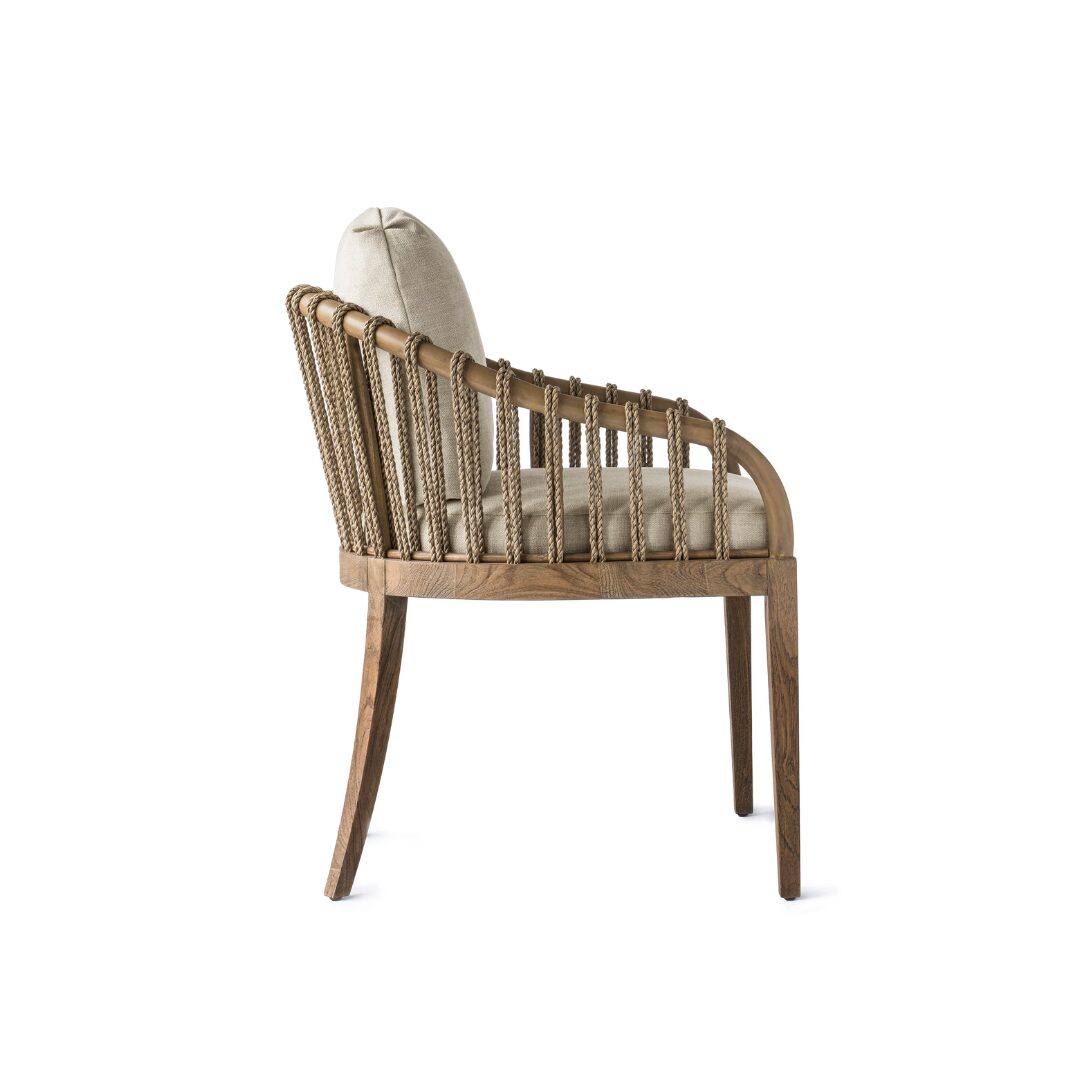 Rope-Woven Dining Chairs